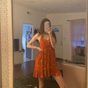 NWOT Forever 21 | Floral Ruffle-Hem Cami Mini Dress.